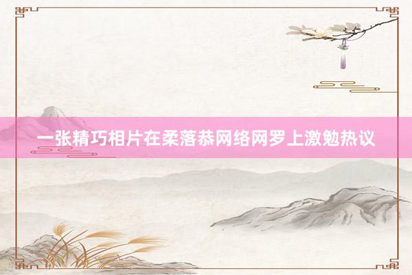 一张精巧相片在柔落恭网络网罗上激勉热议
